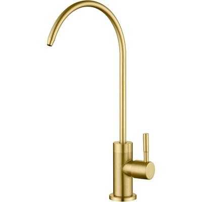 Сертификация NSF 100% Без свинца Кухонный Фильтр для Воды на Кран из Нержавеющей Стали SUS304, Щетка Золото Кран для Питьевой Воды для Кухонной Раковины