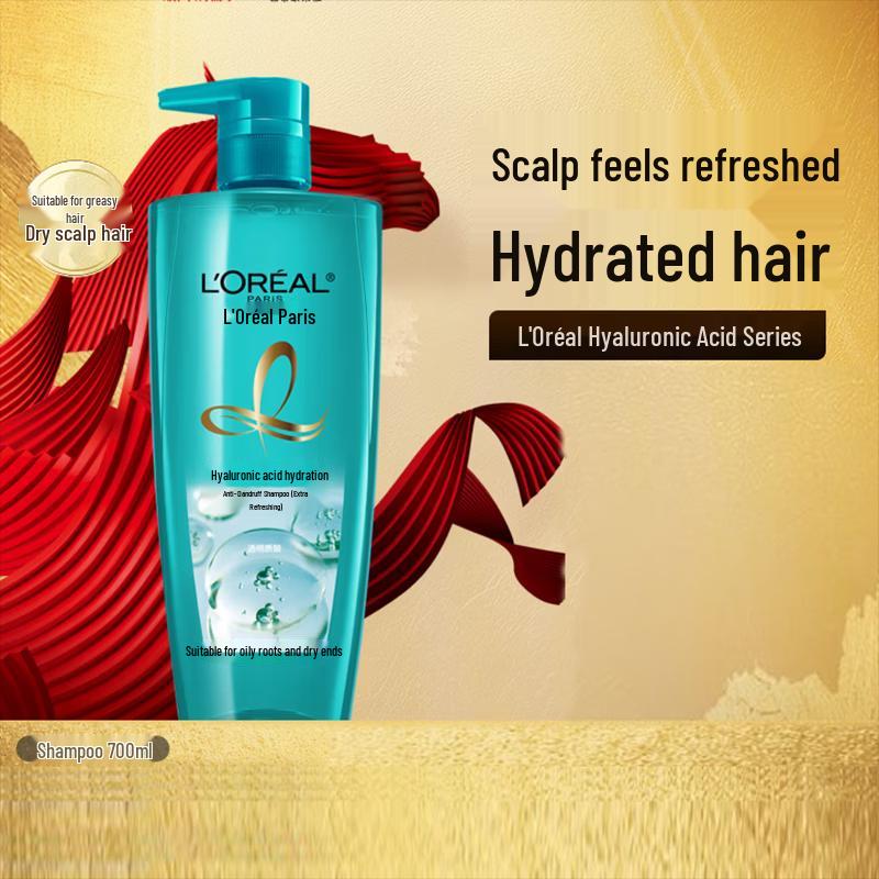 L'Oréal Шампунь Освежающий с Гиалуроновой Кислотой против Перхоти
