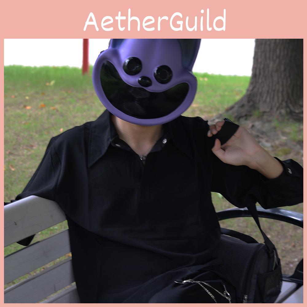 Очаровательная маска Smiling Critters Poppy Playtime Purple Catnap Мягкая игрушка