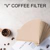 Healthy and Hygienic Coffee Filter Paper, 100 Sheets, for Coffee Makers, Commercial and Home Use (V01 Filter Paper, 100 Sheets)