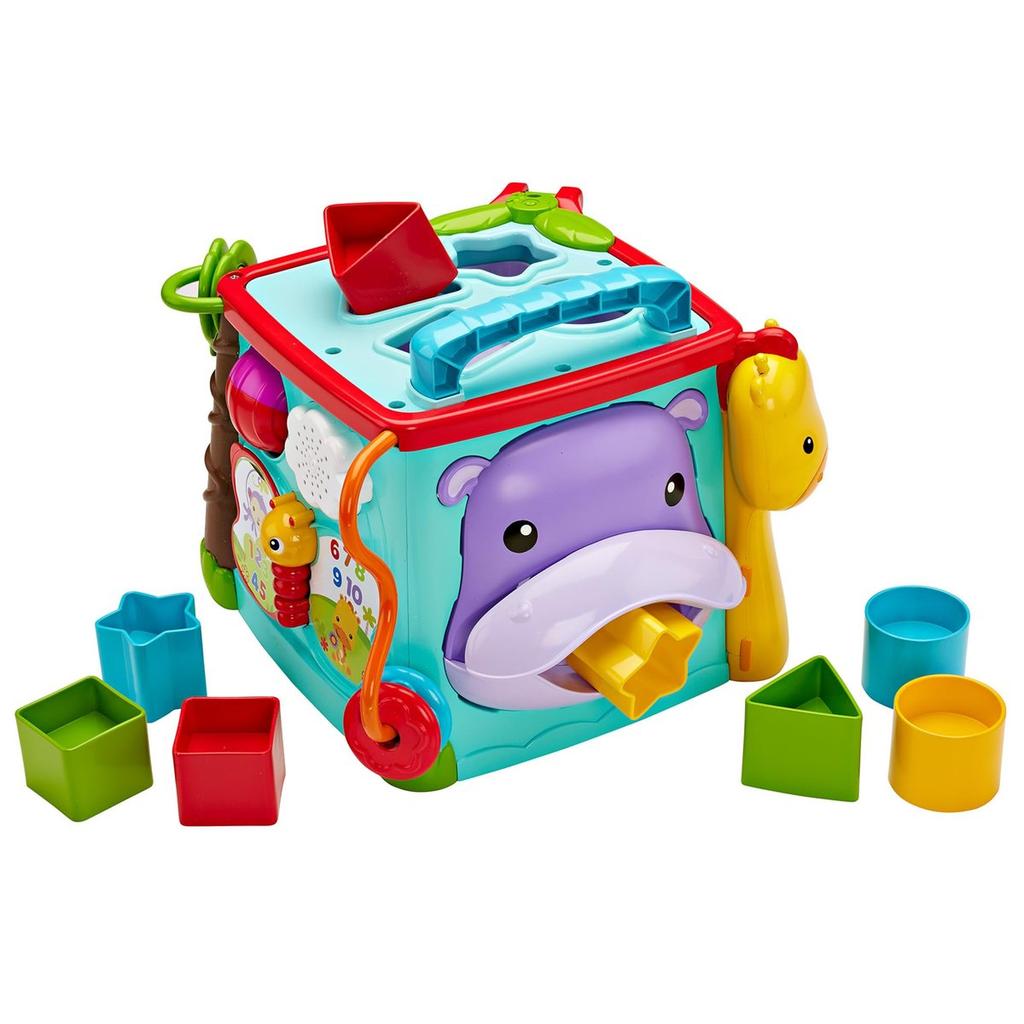 Интерактивный обучающий ящик Fisher-Price на двух языках - Образовательная игрушка для малышей от 6 месяцев