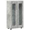 FLORIN 3 Piece TV Cabinet Set with Shelf Concrete Grey Particleboard
