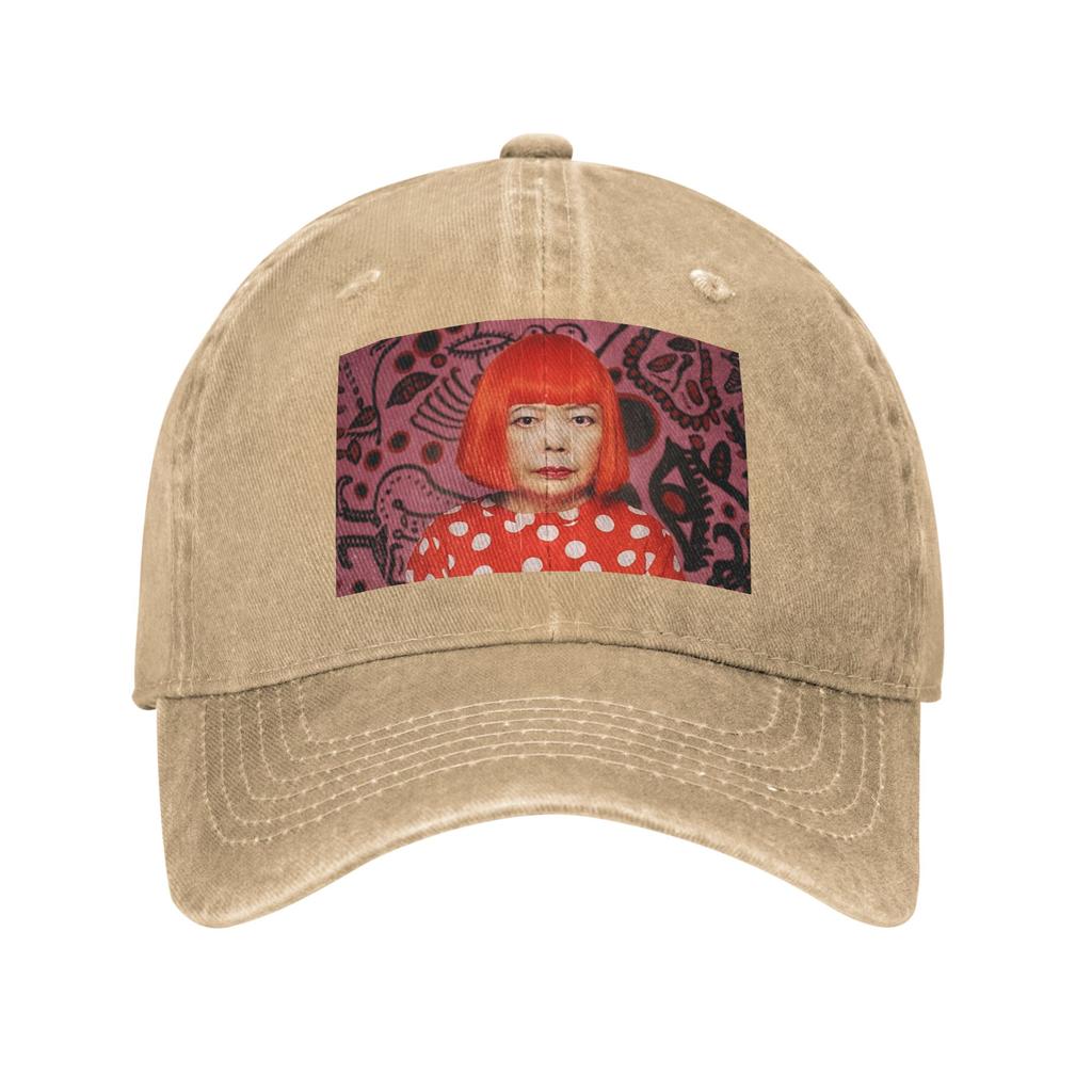 Yayoi Kusama Abstract Painting Denim Cap Casual Baseball Caps Adjustable Hat Summer Unisex Baseball Hats