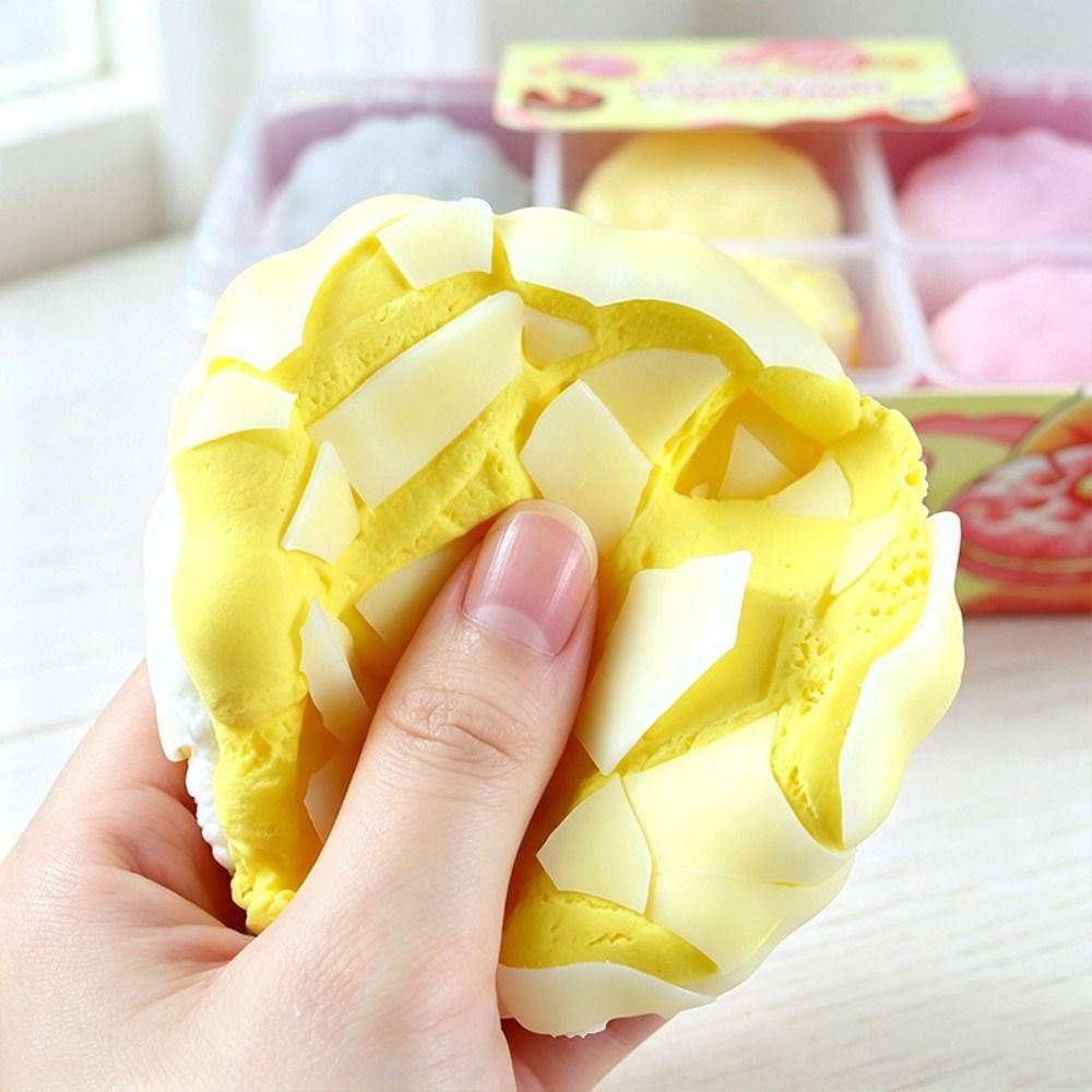 Cookie Crunch Squishy Toy Butter Soap Crispy Feel Squishy Wax Cracking Squeeze Kids Adults