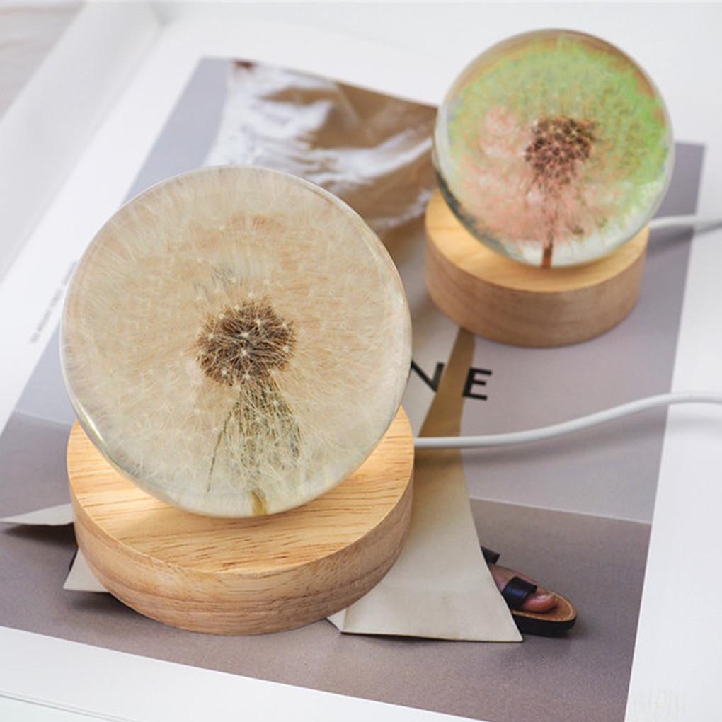 DIY Silicone Epoxy Resin Mold Round Ball Night Light Silicone Mold LED Night