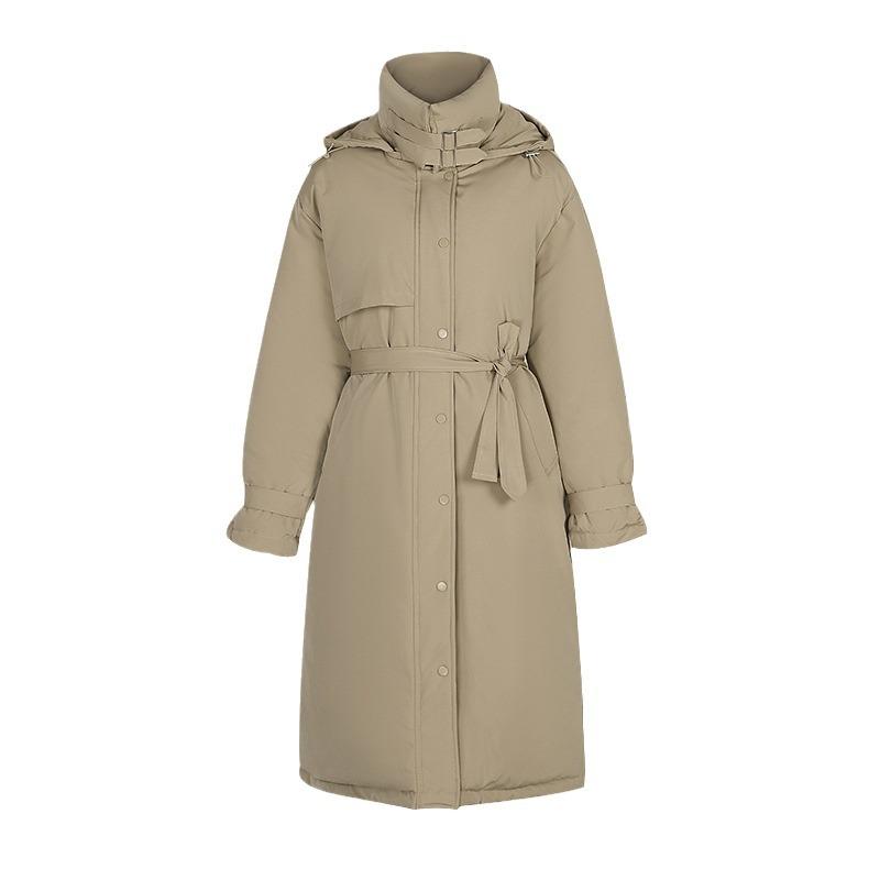 Зимняя новая одежда на хлопковой подкладке, модная длинная утолщенная одежда на хлопковой подкладке, женская одежда, пальто, тренчкот