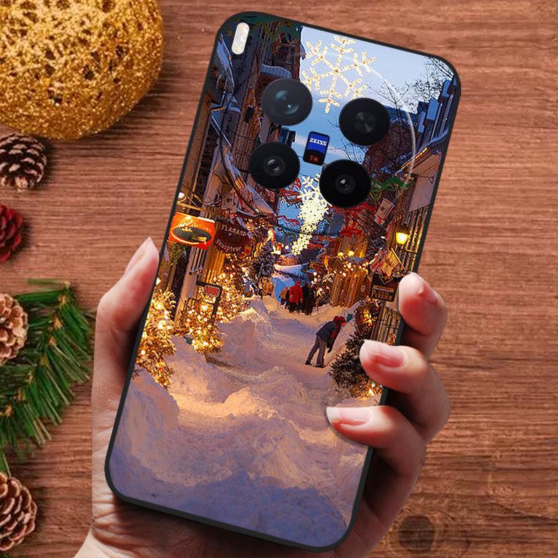 Рождественский painted чехол для Vivo X300 Pro Case V2502A Силиконовый мягкий чехол для телефона для Vivo X300 5G V2509A Capa 2025 Новый Fundas