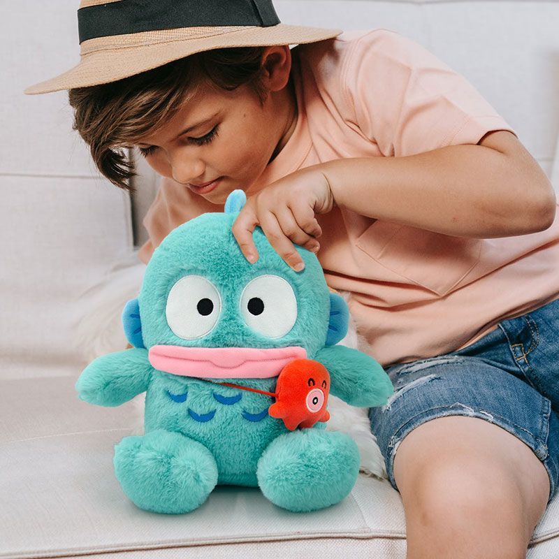 Official Sanrio Hangyodon Octopus Stuffed Toy, Large Plush Pillow Doll, Romantic Festival Gift For Girlfriend & Best Friends