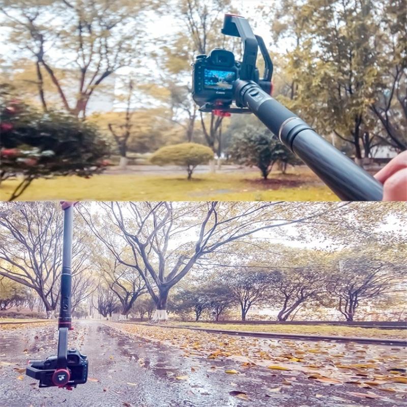 Удлинитель монопода AgimbalGear из углеродного волокна, выдвижная палка с резьбой 1/4 дюйма, совместимая с DJI Ronin S Moza Air Cross, стабилизатор FeiyuTech