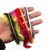 6PCS Assorted Colors 3mm Narrow Zonker Strips Hare Rabbit Strips for Fly Tying Material Pink Red Orange Yellow Green Natural