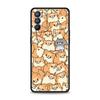 Cartoon Cute Cats Background Phone Case For Oppo Find X5 A53 A52 A9 2020 A54 A15 A95 A16 A76 A74 A12  Reno7 Pro SE Reno6 Z Cover