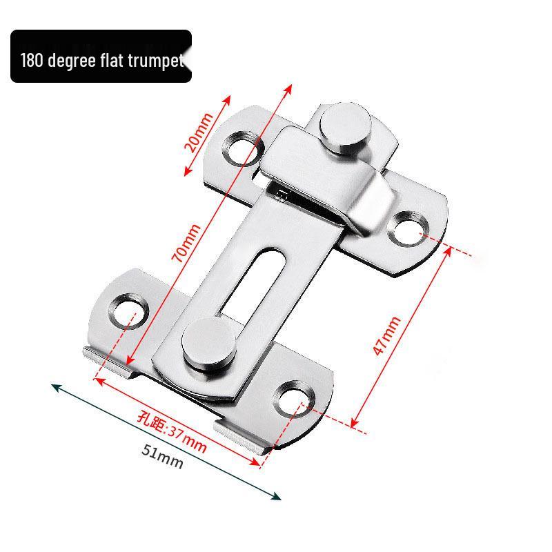 Modern Stainless Steel Sliding Bolt Latch for Bathroom, Pet Cage, Barn Door, Anti-theft Lock