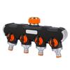 Garden Hose Splitter 4 Way Water Hose Connector with Shut Off Valves Leakproof Faucet Adapter for Drip Irrigation Lawns