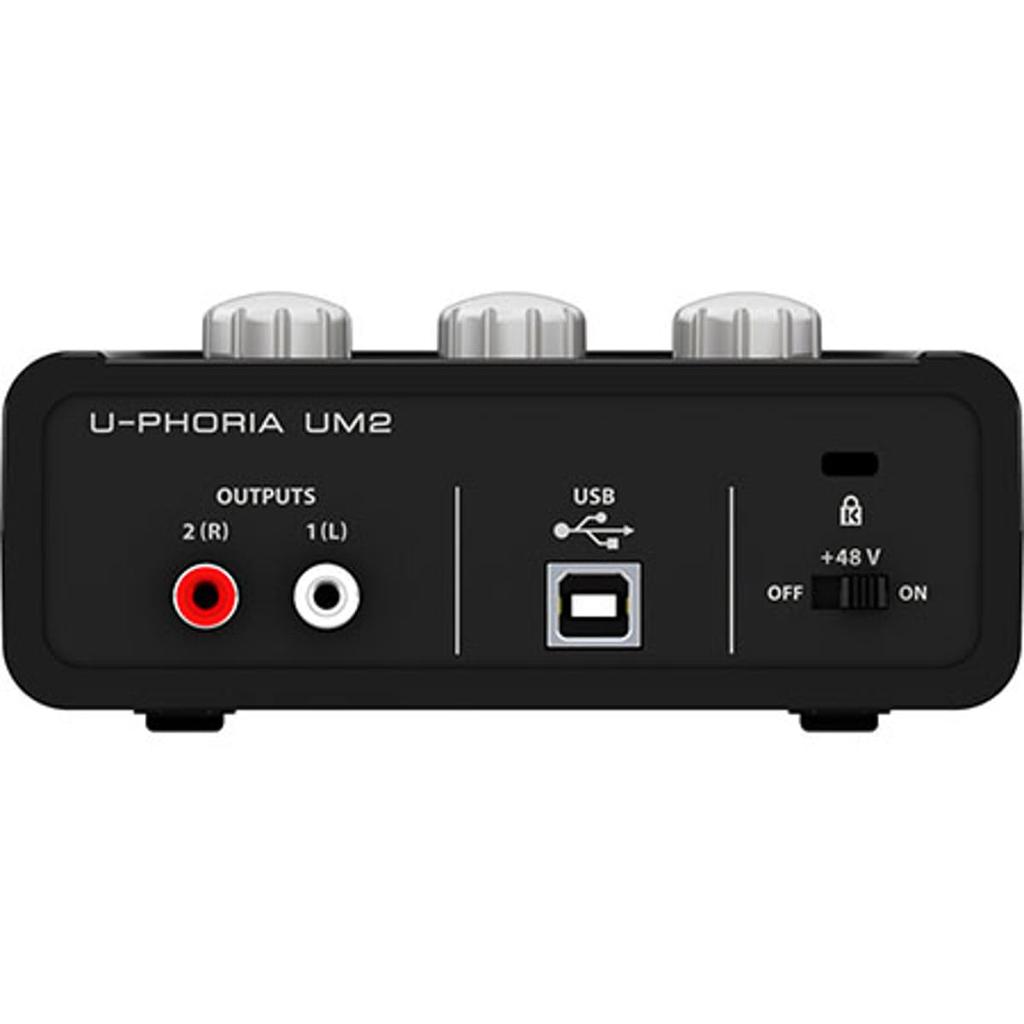 Behringer 2 входа 2 выхода USB аудио интерфейс черный UM2 1-канальный U-PHORIA