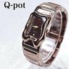 Б/у Q-pot. Q-pot Часы Мелти Шоколадно-коричневые