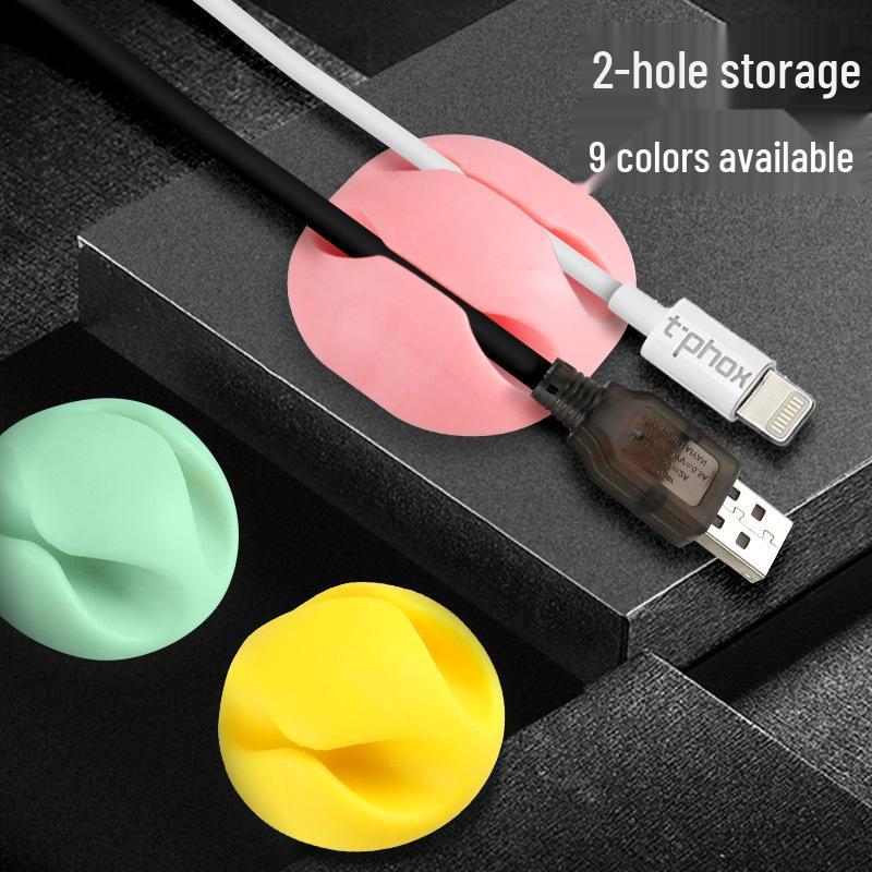 Desktop Cable Organizer and Earphone Storage Clip