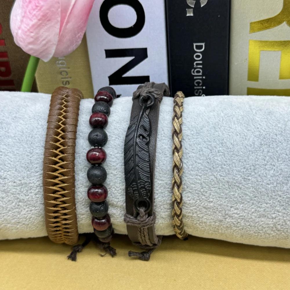 5 шт. Повседневные модные темпераментные простые деловые часы с большим циферблатом, включая коробку с браслетом, подходящие для деловых мероприятий