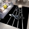 Music Note Carpet for Living Room Bedroom Hallway Balcony Entrance Doormat Floor Mat Large Soft Anti-slip Area Rug Home Decor