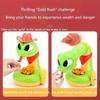 Kids Electric Rattlesnake Toy  Battery Powered Desktop Trick Game with Cartoon Snake,Cowboy Hat Treasure Coins,Interactive Sound Effects for Christmas