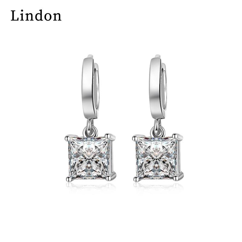 Серьги-капли Lindon из медного сплава с цирконом, серьги-капли для женщин, подарки на свадьбу