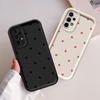 Черный Чехол-Крышка Мягкое Сердце для Samsung Galaxy A15 A51 A52 A25 A54 A53 A55 A35 A73 A06 A72 A71