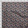 oneOone Cotton Flex Brown Fabric Asian Floral Sewing Material Print Fabric By The Yard 40 Inch
