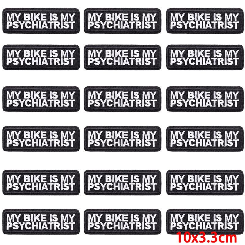 10Pcs/Lot Patch With Letters Iron On Patches For Clothing Thermoadhesive Patches On Clothes Slogan Proverb Patch For Clothes Sew