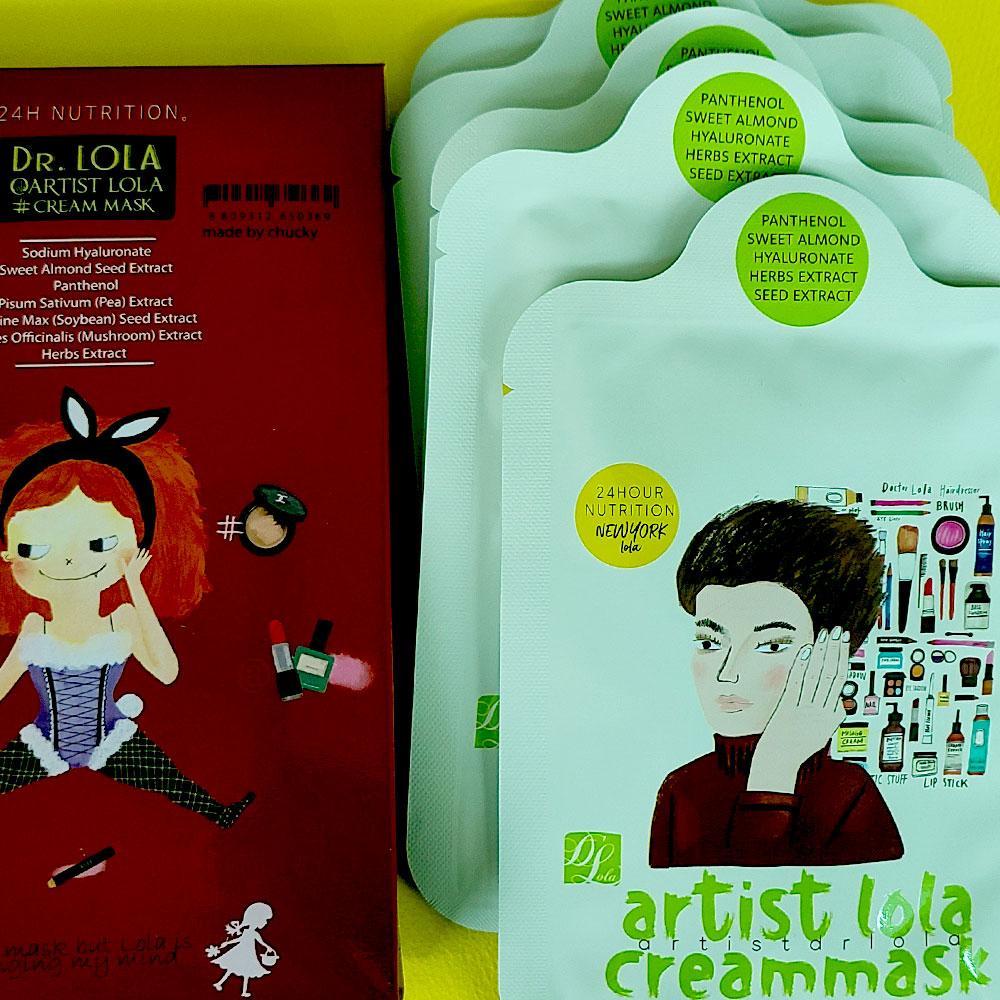 Dr Lola Artist Lola's Крем-маска для лица Тканевая маска 25 мл 5 шт. Упругость против морщин Корея Уход за кожей