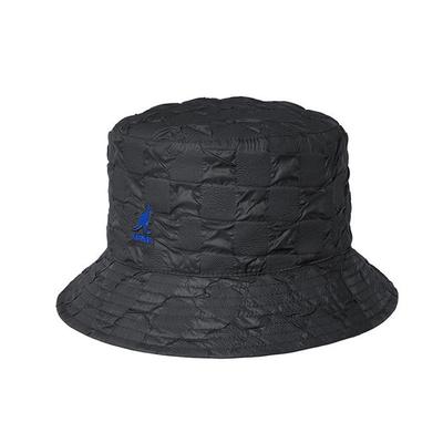 KANGOL Панама с принтом Pucker Check K5303 Черная