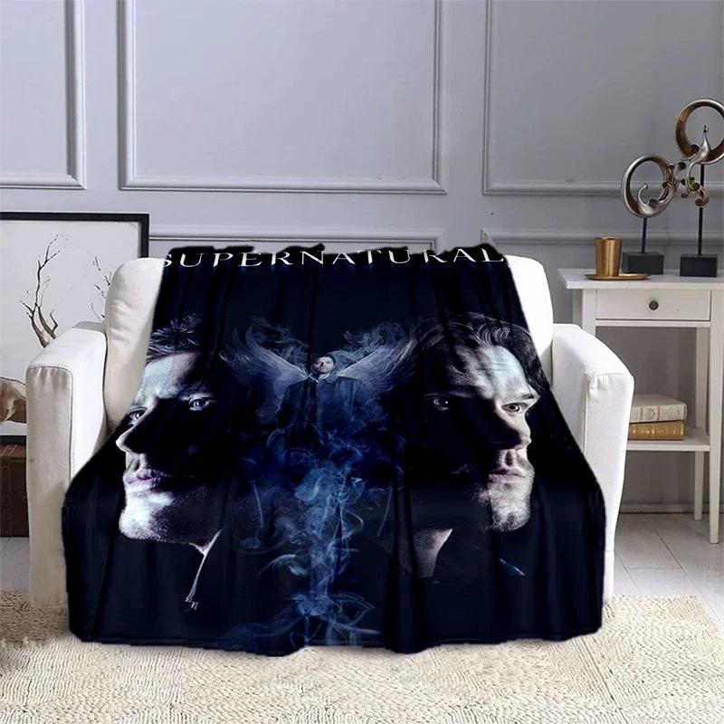 Movie Supernatural - Evil Power Printed Blanket, Fashion Warm Flange Blanket, Picnic Blanket, Bed Blanket, Birthday Gift