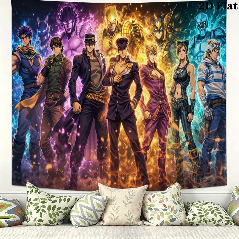 Эстетичное настенное панно JoJo, настенный гобелен, тканевое покрывало с принтом, декоративные гобелены для спальни, гостиной, домашнего декора