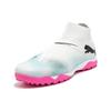 PUMA FUTURE 7 MATCH+ LL Men Lace-Up TT Turf Soccer Cleats White Blue 107713-01