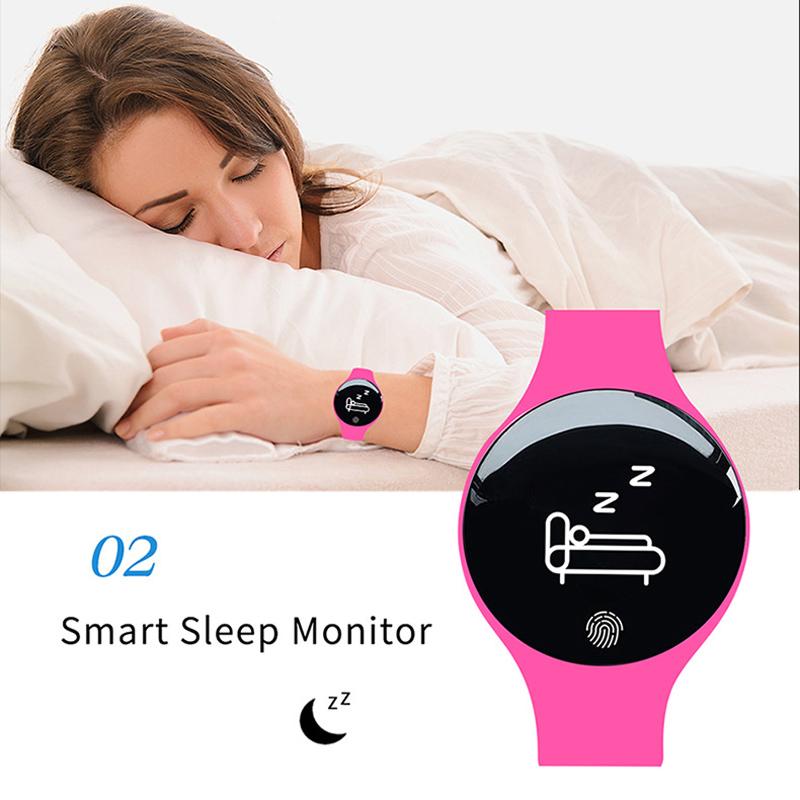 Умные часы IP65 OLED Спортивные Сообщения Здоровье Мужчины Женщины Молодежь Вибрирующий Будильник Браслет Bluetooth Шагомер Электронные Смарт-часы