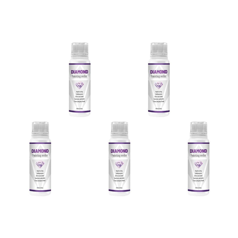 5D Diamond Painting Glue Permanent Hold Diamond Art Sealer Shine Effect Puzzle Glue Diamond Painting Sealer Artwork Maintenance