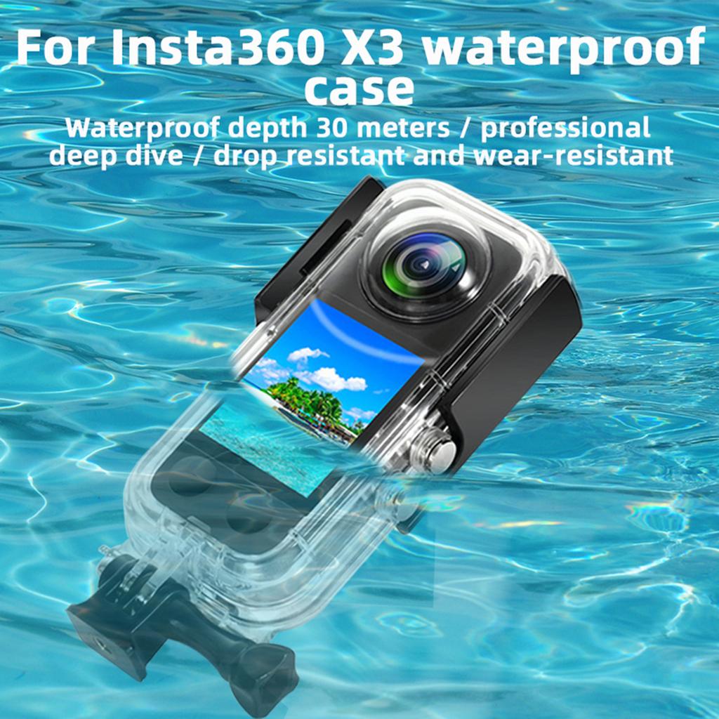 Diving Swimming Camera Waterproof Case Protective Shell for Insta360 X3 Sport Cameras Cover Accessories