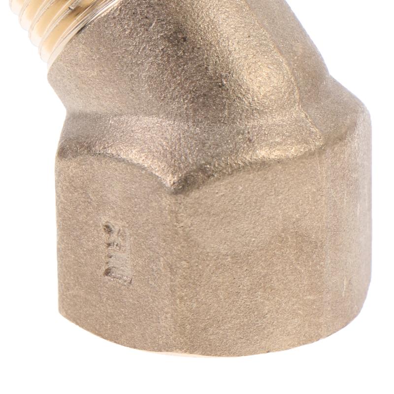 Латунный отвод-соединитель для трубы 45° Фитинг 1/8" 3/8" NPT Внутренняя резьба на Наружную Резьбу Термостойкий для Трубопроводов Солнечного Водонагревателя