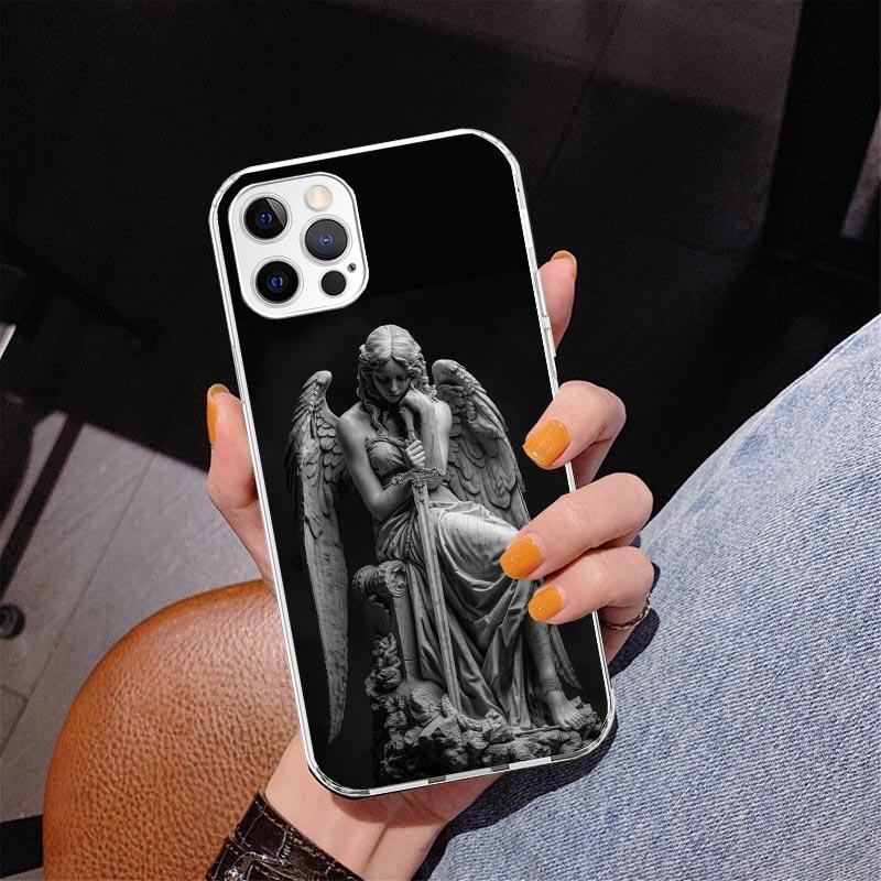 Archangel Michael Phone Case For iPhone 13 12 Mini 11 Pro Max XS XR X SE 7 8 Plus 5S 5 6S 6 Gift Print Cover Fundas