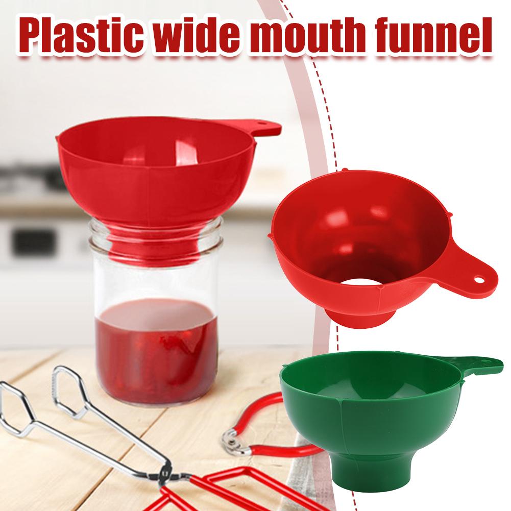 Зеленая пластиковая консервная воронка Широкогорлая воронка Банки Складная воронка с длинным горлышком Воронки для наполнения жидкостью Кухонный гаджет