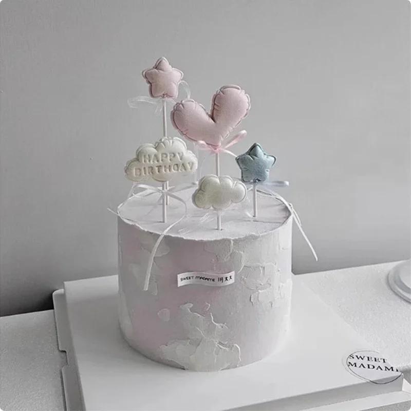 Сердце Звезда Облако Воздушный шар Леденец Силиконовая форма Инструмент для украшения торта из мастики Сахарная паста Шоколад Смола Глина Свечная форма Bakewar