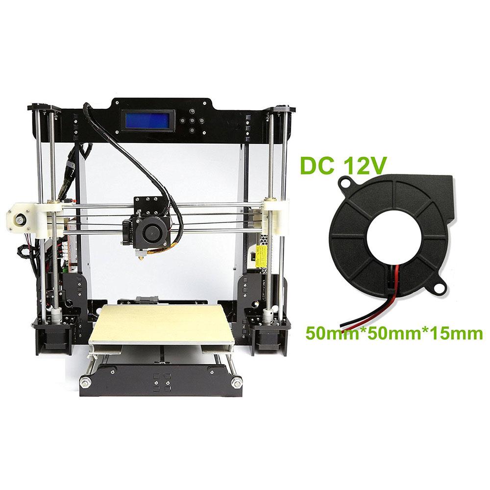 1 шт. Вентилятор охлаждения DC 12 В 24 В 5015 Hotend Экструдер для деталей 3D-принтера RepRap 50 мм Вентилятор радиального охлаждения