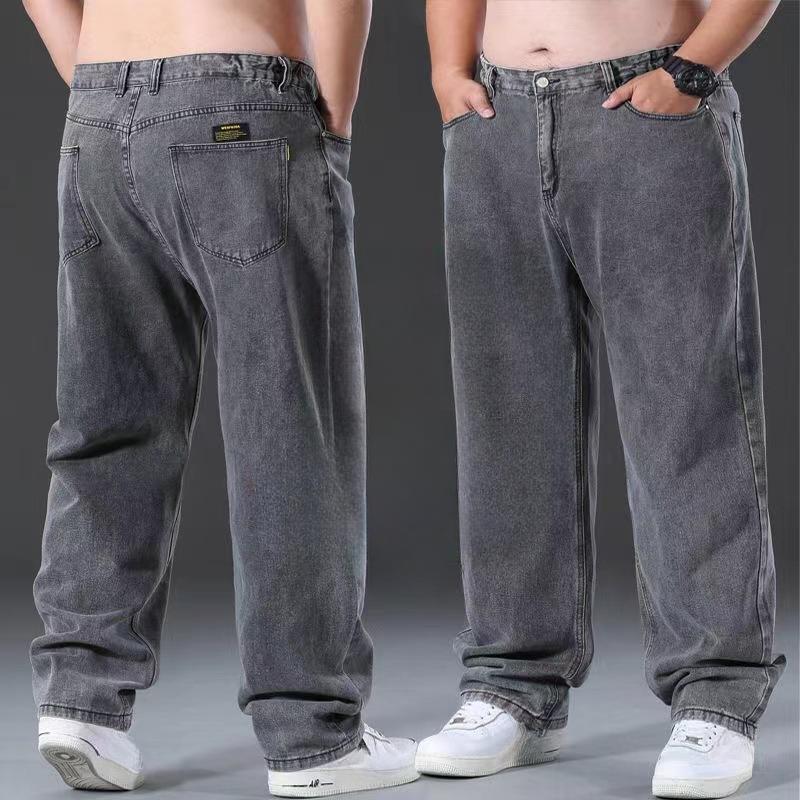 Men's Straight Loose Large Size Fat Boy Fat Goth Large Size Men's Wide-leg Daddy Big Pants Men's Pants