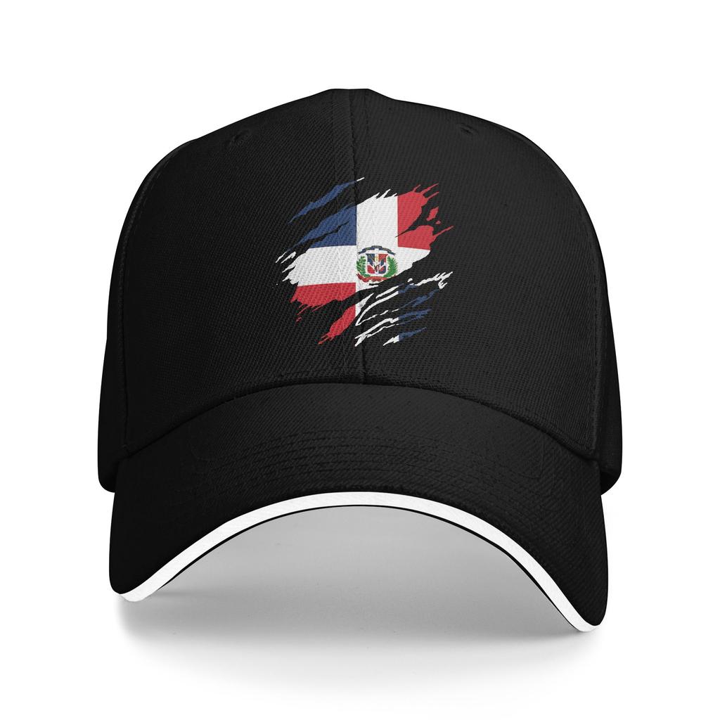 Dominican Republic Flag Baseball Caps Casual Sandwich Hat for Unisex Women Adjustable Hats Cap Outdoor