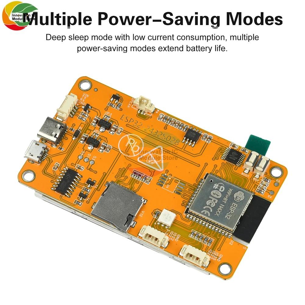 2.8-inch ESP32 Wifi Bluetooth Development Board ST7789 Driver Onboard ESP-32 Module Type C+micro USB Dual Interface