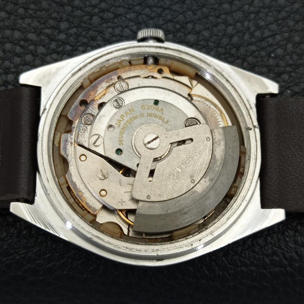 Seiko 5 АВТОМАТИЧЕСКИЕ ЯПОНСКИЕ МУЖСКИЕ ЧАСЫ 6309A ВИНТАЖНЫЕ КРАСНОГО ЦВЕТА ЦИФЕРБЛАТ a701246-5 R206a-a701246