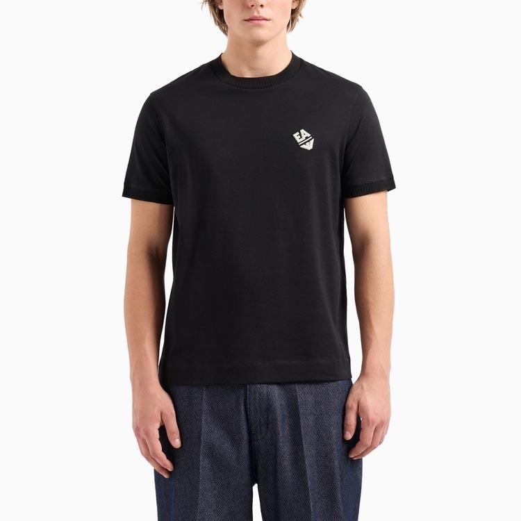 EMPORIO ARMANI EA SS24 T Shirt Men's Black 3D1TN3-1JOCZ-0032