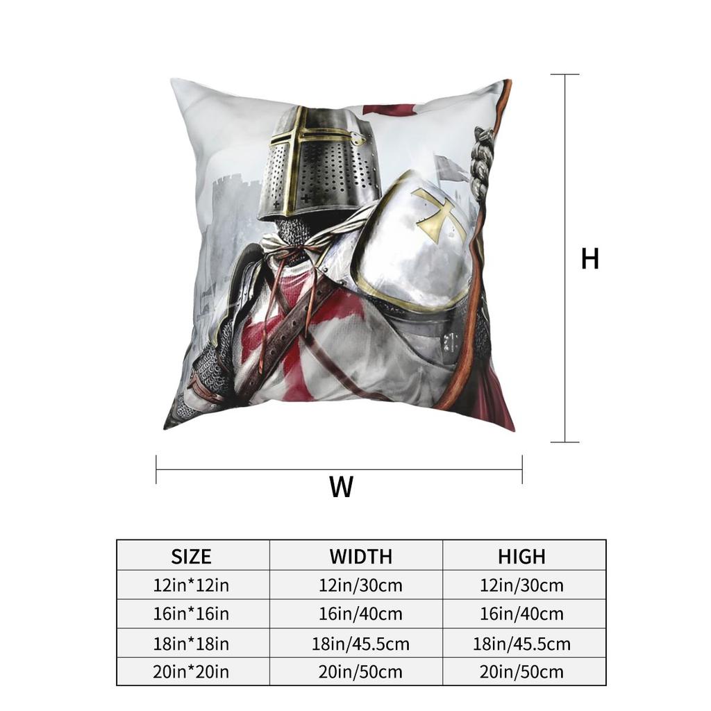 Наволочка Тамплиеры Домашний декор Средневековый крест Палаш Флаг Крестоносец Подушки Декоративная подушка для гостиной