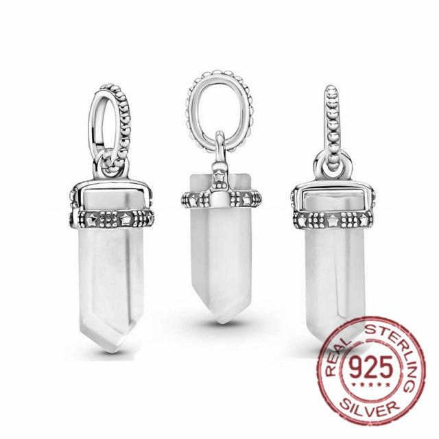 S925 Стерлингового Серебра Аист и Мерцающие Звезды Мотаться Шарм Подходит Оригинальный Модный Браслет S925 Женские Ювелирные Изделия Подарок