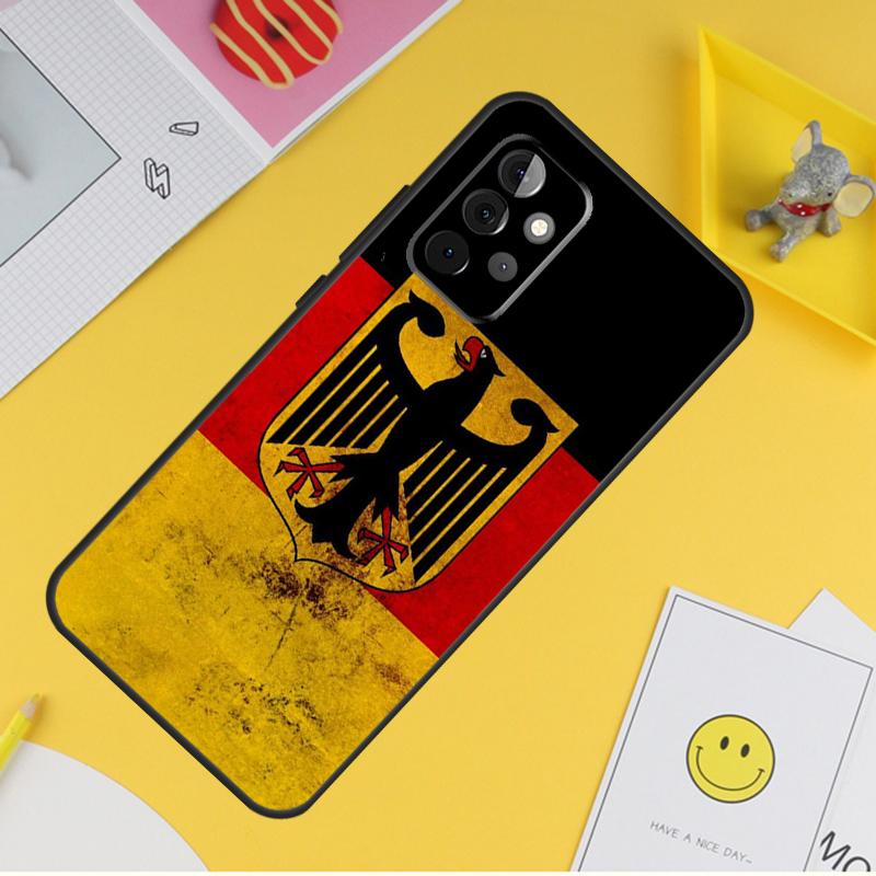 Чехол с флагом Германии для Samsung Galaxy A34 A35 A14 A15 A25 A53 A33 A13 A52 A32 A12 A51 A71 A54 A55