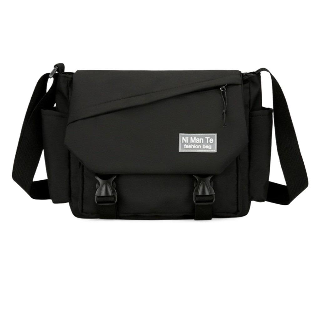 Multi Pocket Nylon Messenger Bag Korean Style Crossbody Bag Simple Women Shoulder Bag Students