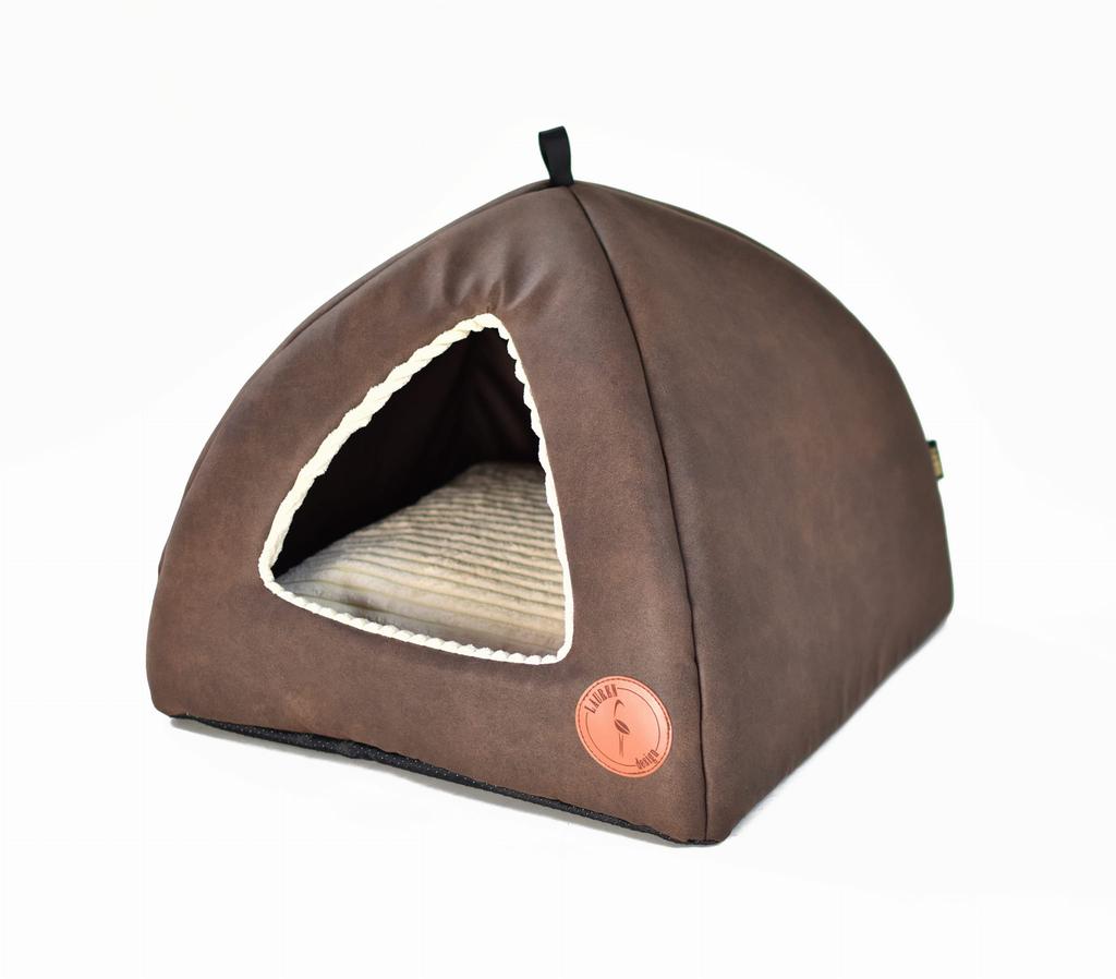 Bella Kennel Brown + Cream 50cm x 50cm